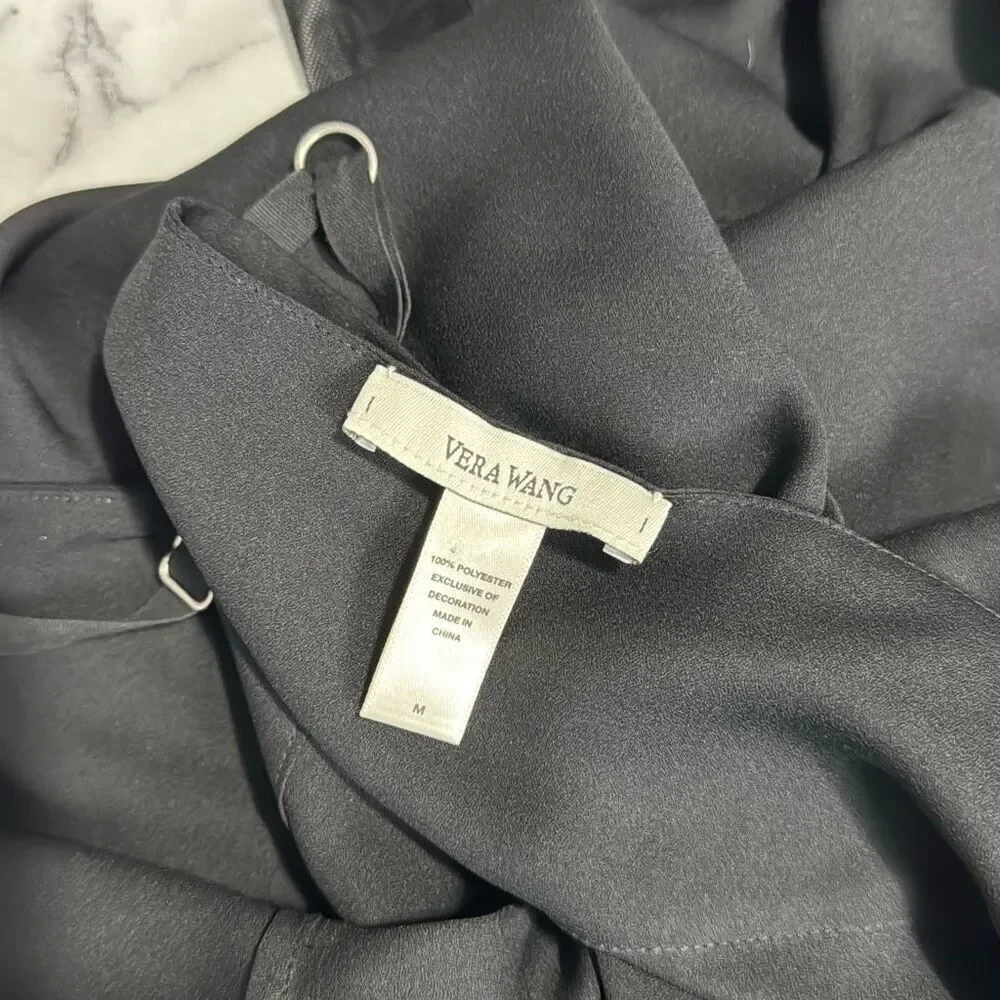 Vera Wang Black Chemise Slip M